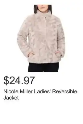 Costco Nicole Miller Ladies' Reversible Jacket offer