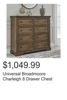 Costco Universal Broadmoore Charleigh 8 Drawer Chest offer