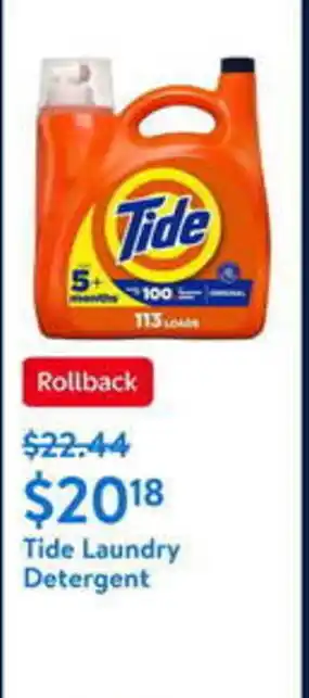 Walmart Tide Laundry Detergent offer