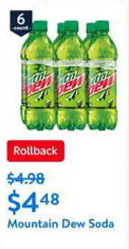 Walmart Mountain Dew Soda offer