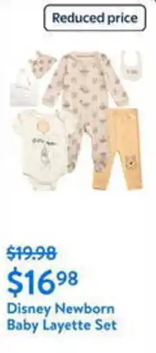 Walmart Disney Newborn Baby Layette Set offer