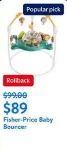 Walmart Fisher-Price Baby Bouncer offer