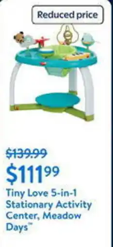 Walmart Tiny Love 5-in-1 Stationary Activity Center, Meadow Days offer