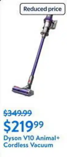 Walmart Dyson V10 Animal+ Cordless Vacuum offer