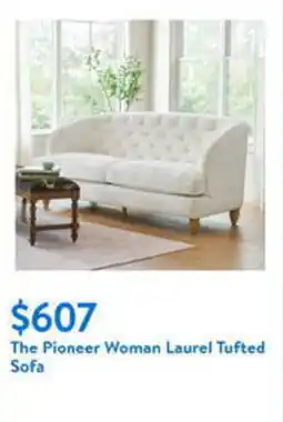 Walmart The Pioneer Woman Laurel Tufted Sofa offer