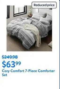 Walmart Cozy Comfort 7-Piece Comforter Set offer