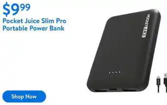 Walmart Pocket Juice Slim Pro Portable Power Bank offer