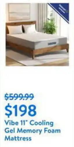 Walmart Vibe 11" Cooling Gel Memory Foam Mattress offer