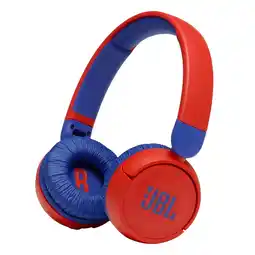 Walmart JBL Jr310 Kid's Wireless On-Ear Headphones, Red/Blue, JBLJR310BTRED offer