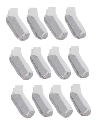 Walmart Hanes Men's Double Tough Durability Ankle Socks, 12-Pack offer