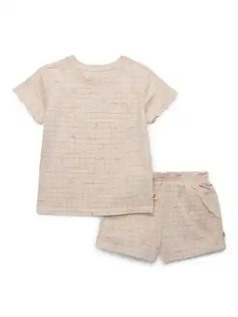 Walmart easy-peasy Toddler Girls Organic Jersey Sleeve Tee & Scallop Shorts Set, 2-Piece, Sizes 18M-5T offer