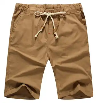 Walmart JWD Men’s Linen Shorts Casual Drawstring Summer Beach Shorts US Large Dark Khaki offer