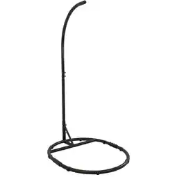 Walmart Sunnydaze 265 lb Powder-Coated Steel Egg Chair Stand - Black offer