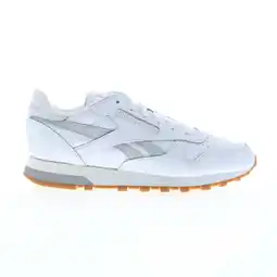 Walmart Reebok Adult Womens Classic Leather Lifestyle Sneakers offer