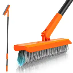 Walmart NEWE Grout Brush with 49.6 Long Handle, V-Shaped Tile Scrubber (Orange) offer