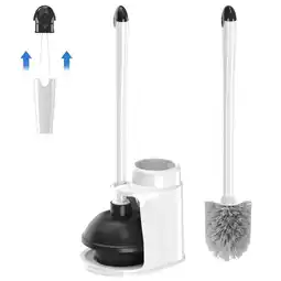 Walmart NEWE Toilet Plunger and Brush with Holder Set Heavy Duty offer