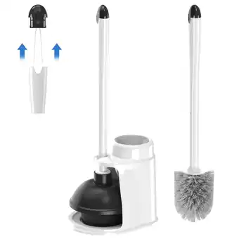 Walmart NEWE Toilet Plunger and Brush with Holder Set Heavy Duty offer