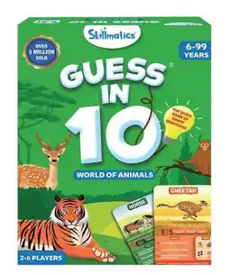 Walmart Skillmatics Guess in 10 World of Animals Card Game, for Child Ages 4+ Product Width 7.2 inches offer