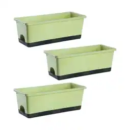 Walmart jicheng Window Box Planter Creative Unique Windowsill Planter for Shelf Office Porch Green 3pcs offer