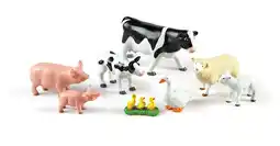 Walmart Learning Resources Jumbo Farm Animals: Mommas and Babies, Set of 8 offer