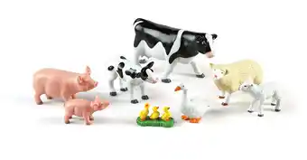 Walmart Learning Resources Jumbo Farm Animals: Mommas and Babies, Set of 8 offer