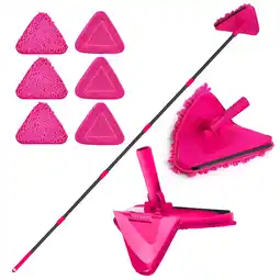 Walmart JEHONN Wall Mop with 80 inches Long Handle (Rose Red) offer