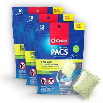 Walmart O-Cedar O-Cedar PACS Hard Floor Cleaner, Crisp Citrus Scent (10-Count) (3-Pack) offer