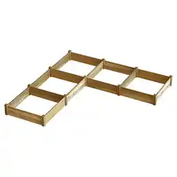 Walmart Gronomics L Shaped Modular Raised Garden Bed 142 x 142 x 13 in offer