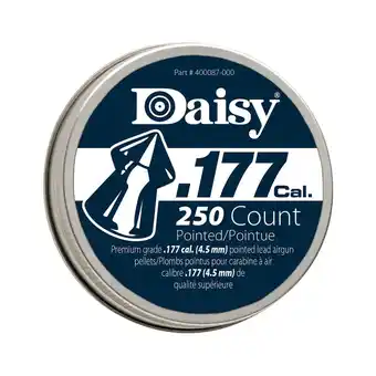 Walmart Daisy 177 Cal Pointed Field Pellet Ammunition, 250 Count offer