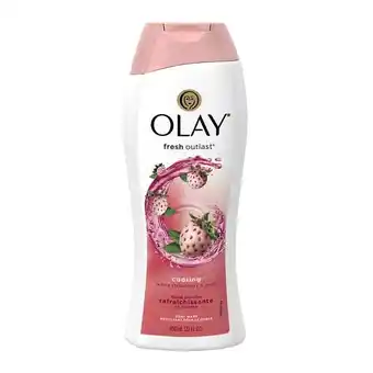 Walmart Olay Fresh Outlast Cooling White Strawberry and Mint Body Wash 22 Oz offer