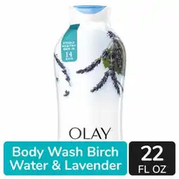 Walmart Olay Fresh Outlast Notes Of Birch Water & Lavender Body Wash - 22 fl oz offer