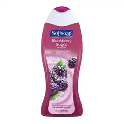 Walmart Softsoap Exfoliating Body Wash Blackberry Sugar Scrub, 20 Oz, 2 Pack offer