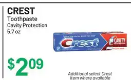 Health Mart CREST Toothpaste offer