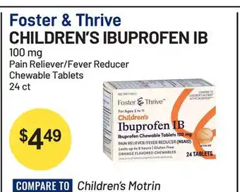 Health Mart Foster & Thrive CHILDREN'S IBUPROFEN IB offer