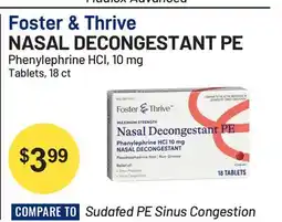 Health Mart Foster & Thrive NASAL DECONGESTANT PE offer