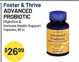 Health Mart Foster & Thrive ADVANCED PROBIOTIC Digestive & Immune Health Support Capsules offer