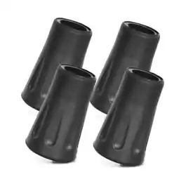 Walmart 4 Reinforced Rubber Tip End Cap Hammers Trekking Pole Hiking Walking Stick Cane offer