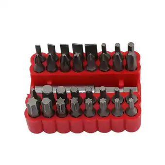 Walmart Bosisa 33Pcs Bit Set Smooth Solid Screwdriver Bit Combination Kit Plum Hole Hex Punch offer