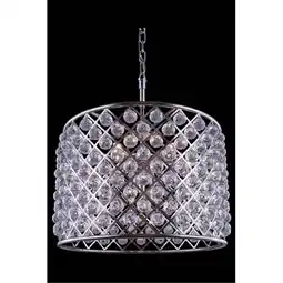 Walmart Elegant Lighting 1206D27PN-RC Madison Pendent Lamp - Polished Nickel - Royal Cut Crystals offer