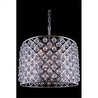 Walmart Elegant Lighting 1206D27PN-RC Madison Pendent Lamp - Polished Nickel - Royal Cut Crystals offer