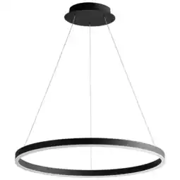 Walmart Oxygen Lighting 3-64 Circulo 24 Wide Led Ring Chandelier - Black offer