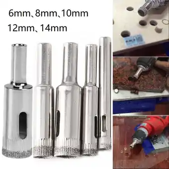 Walmart 5PCS Premium Drill Bit Set for Glass Ceramic Tile Marble Cutting 6-14mm offer