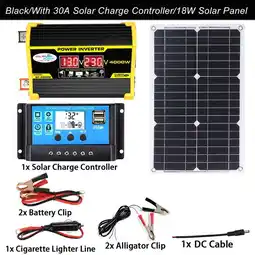 Walmart 4000W 220V Solar Panel Kit Complete Solar Power Generator Home Grid System offer