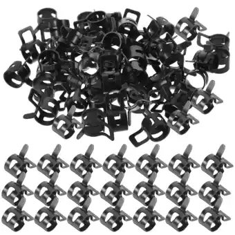 Walmart Pipe Clamp Hoop Vacuum Hose Small Clamps 50 Pcs Fastener Spring Clip 65mn Manganese Steel Fuel Line offer