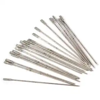 Walmart 20pcs 0.2mm Coated Lapidary Drill Bits for Jewelry and Glass offer