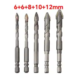 Walmart 5pcs Multifunctional Eccentric Drill Bit Set for Ceramic Tiles and Wood offer