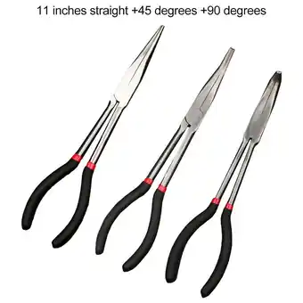 Walmart Efficient 11 Inch Chain Nose Pliers for Creating Bends And Forming Loops 11 Inch 3-Piece Set offer