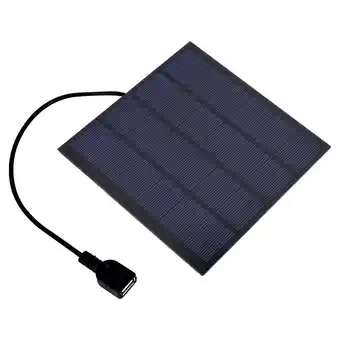 Walmart Ideal for Charging Fans, Phones, Lamps, and Batteries 6V 3W USB Solar Panel - Power Small Devices offer