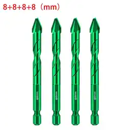 Walmart Eccentric Drill Drilling 6-12mm Glass Tile Punching Rock Slab Triangle Drill Bit 8+8+8=8 offer