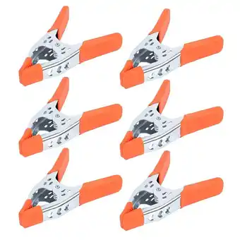 Walmart 6-Pack Heavy Duty 6-Inch Spring Clamps for Secure Woodworking And Photography offer